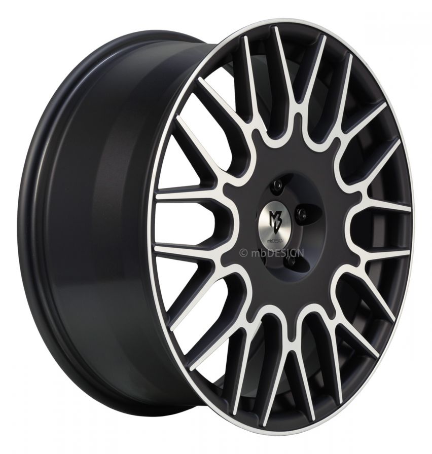 mbDESIGN<br>LV2 - Schwarz stumpfmatt poliert (20x8.5)